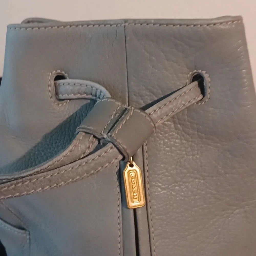 Coach Vintage A6E4922 Sonoma Leather Pebbled Backpack Purse Sling Bag DUST BAG - Picture 7 of 16